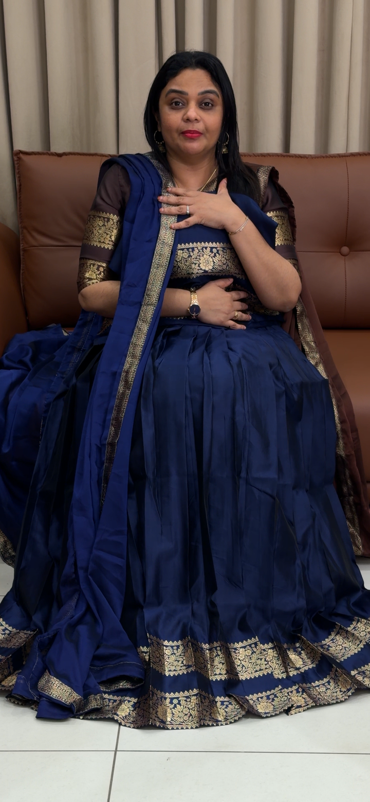 IN-HOUSE SEMI STITCHED DHAVANI SETS - NUWA - 1612