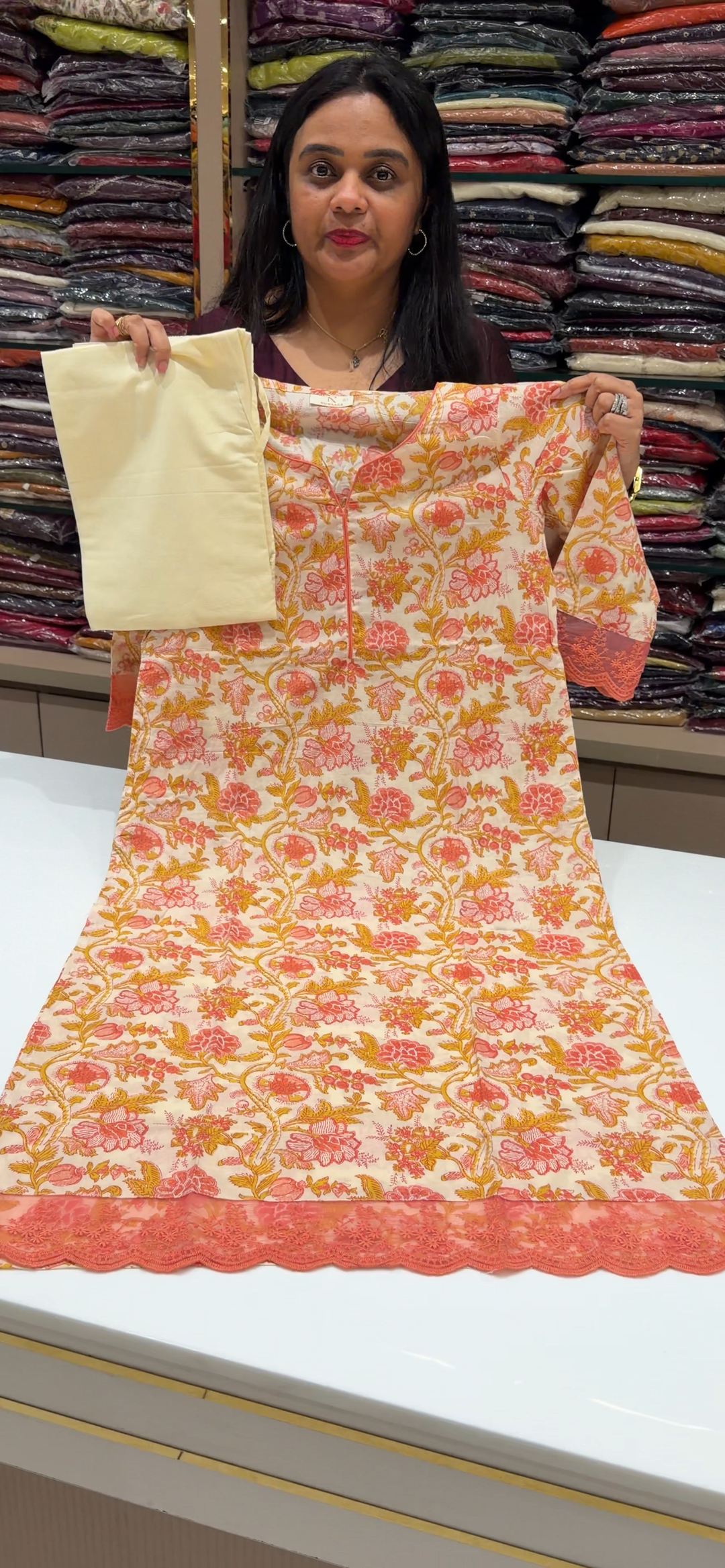 PRINTED COTTON CO-ORDS SETS - NUWA - 2162