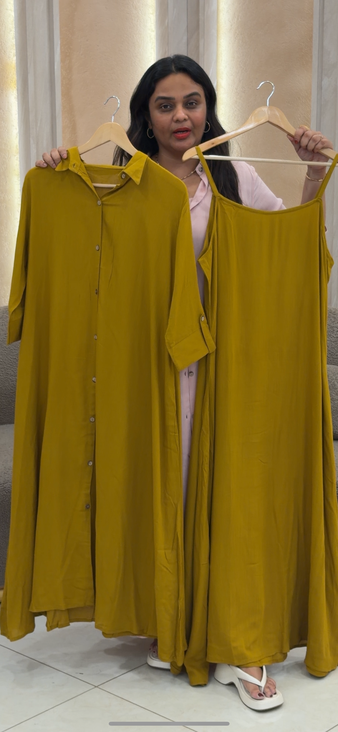 RAYON LONG TOP AND JACKET - NUWA - 421