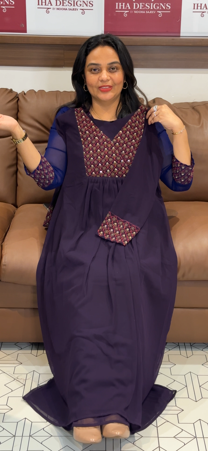 FAUX GEORGETTE ALINE TOPS  - NUWA - 1014