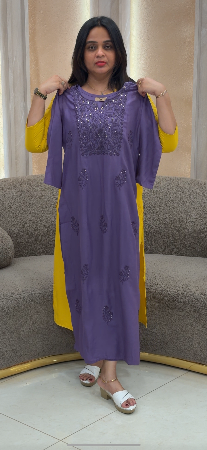 LUCKNOWI CHIKANKARI TOPS - NUWA - 136