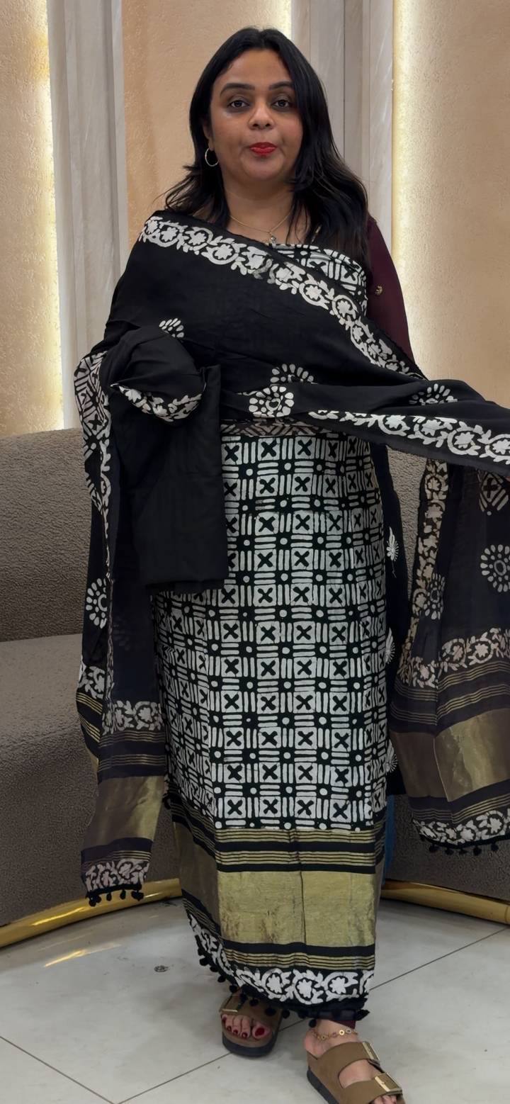 MODAL UNSTITCHED SALWAR SUITS - NUWA - 1196