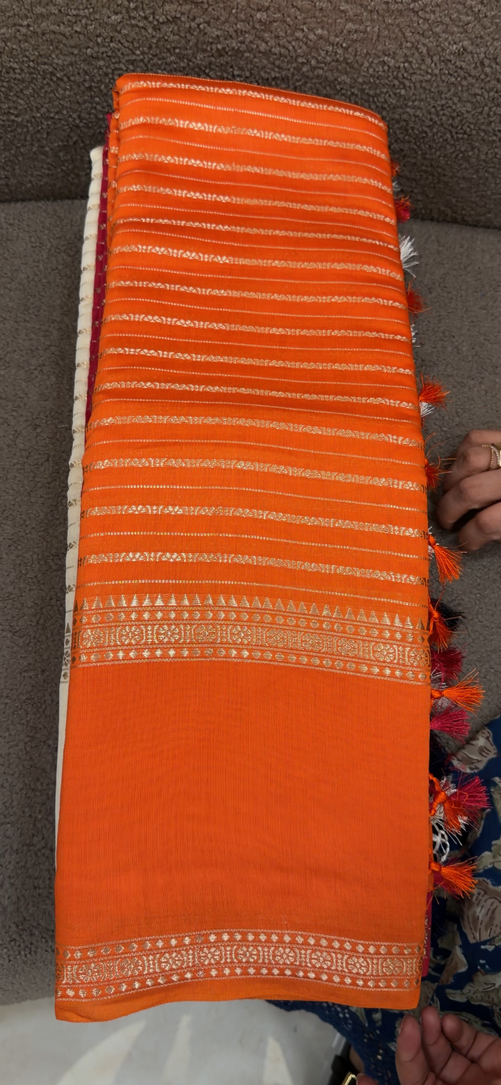 MALAI CHANDERI SAREES - NUWA - 1629