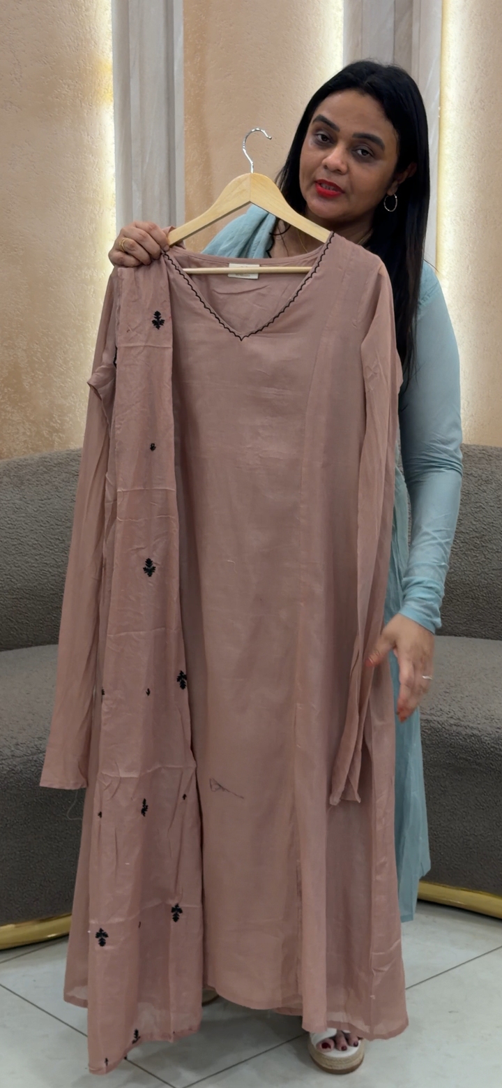 MUL MUL TOP, BOTTOM AND DUPATTA - NUWA - 1297