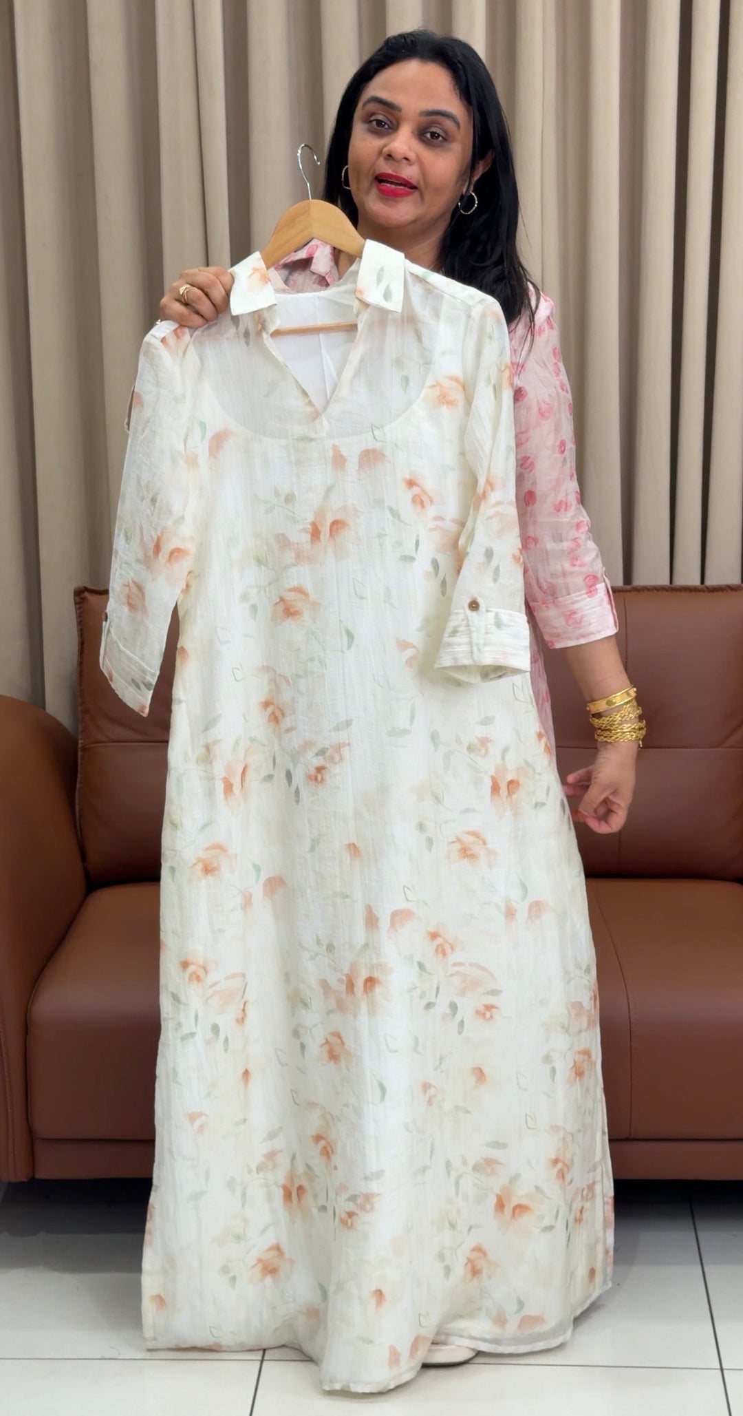IN-HOUSE PRINTED ALINE TOPS - NUWA-1513