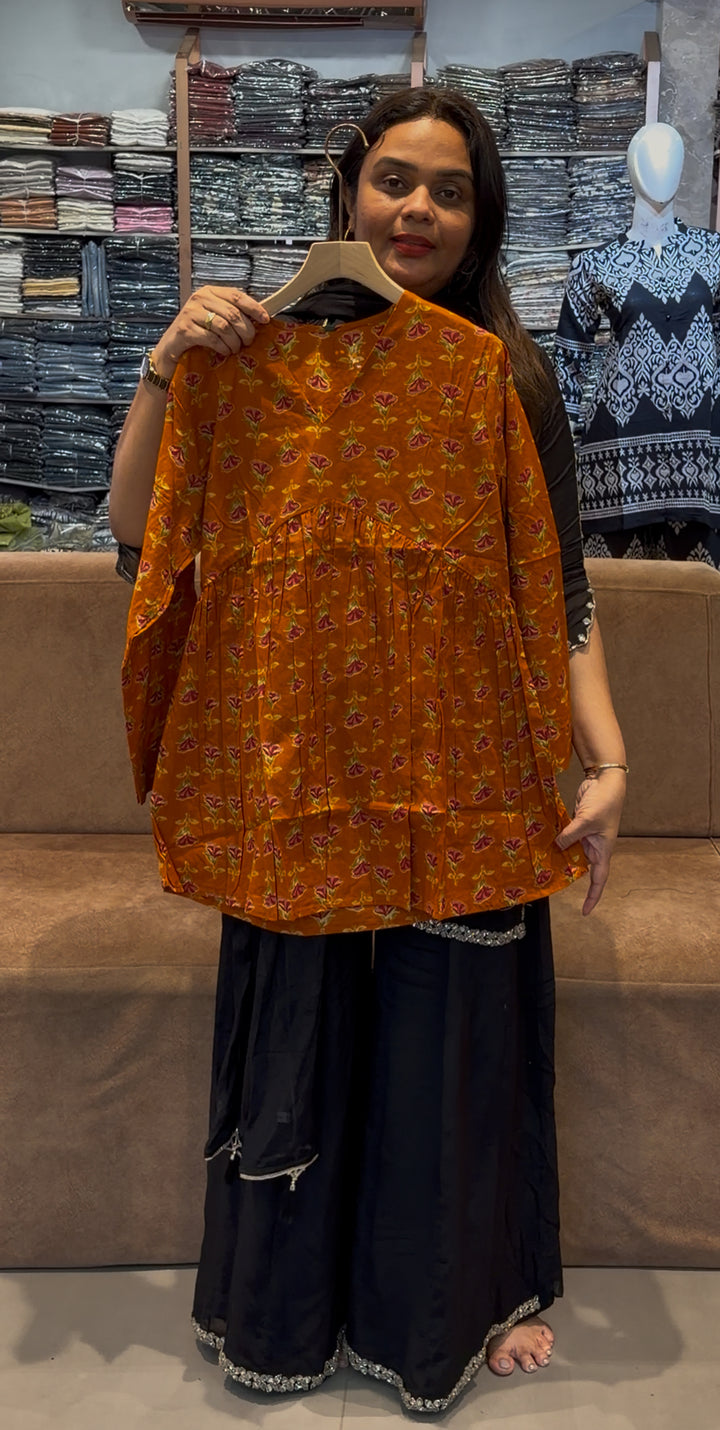 PRINTED COTTON SHORT TOPS - NUWA -480