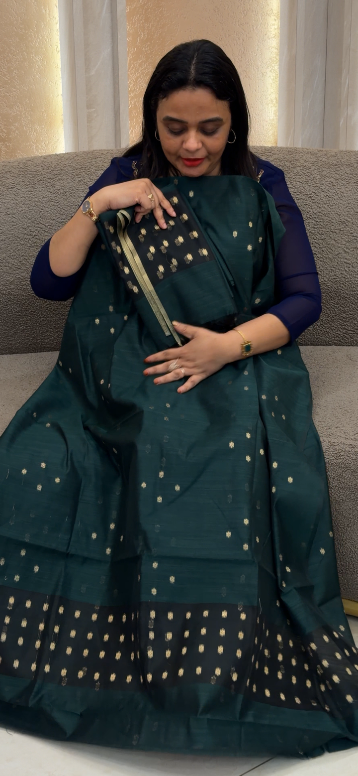 SLUB SILK UNSTITCHED SALWAR SUITS - NUWA -1364