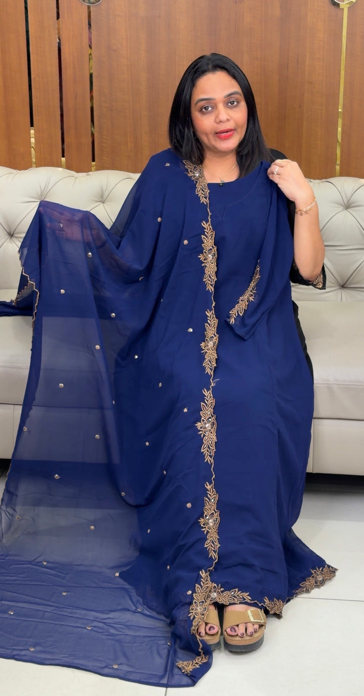 DESIGNER ALINE TOP AND DUPATTA- NUWA-1082