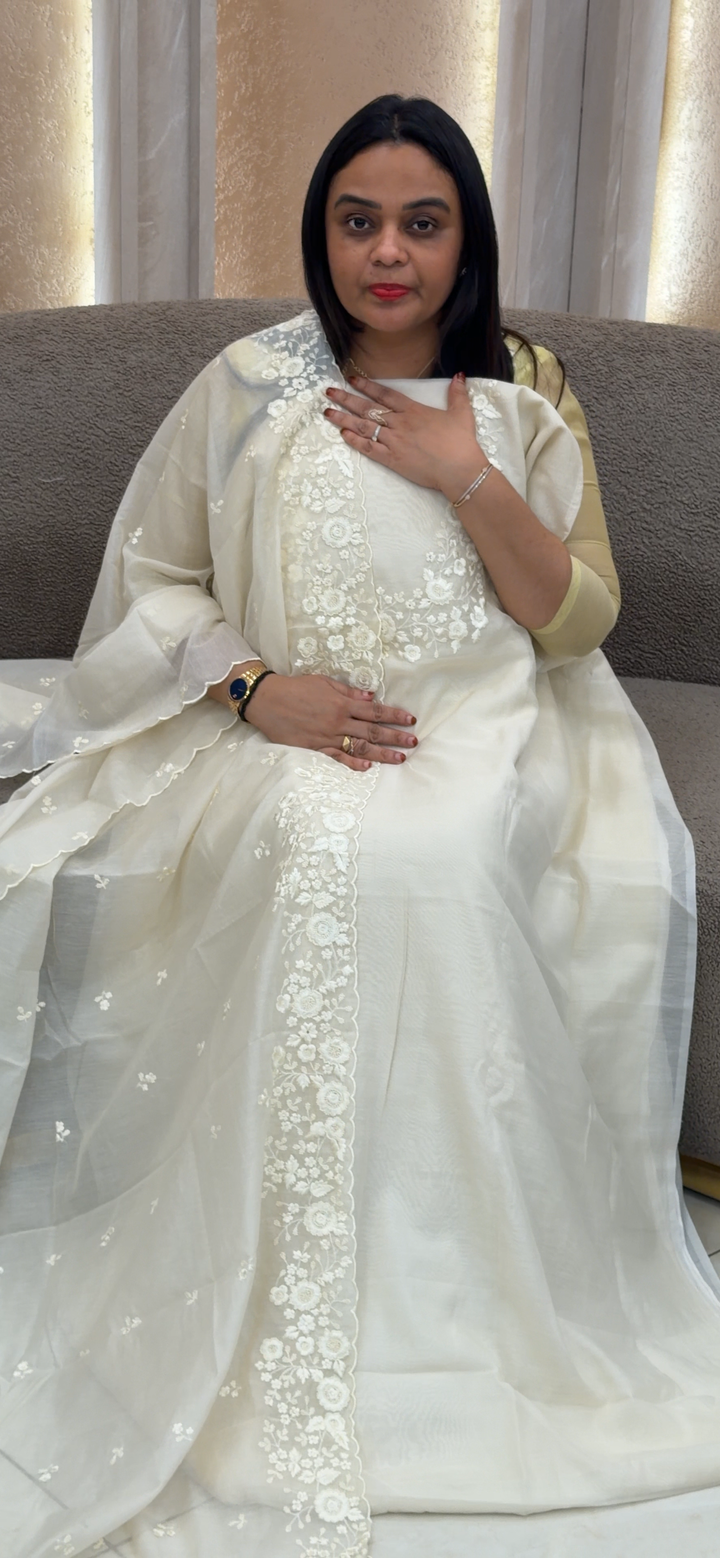 MUL CHANDERI UNSTITCHED SALWAR SUITS - NUWA - 994