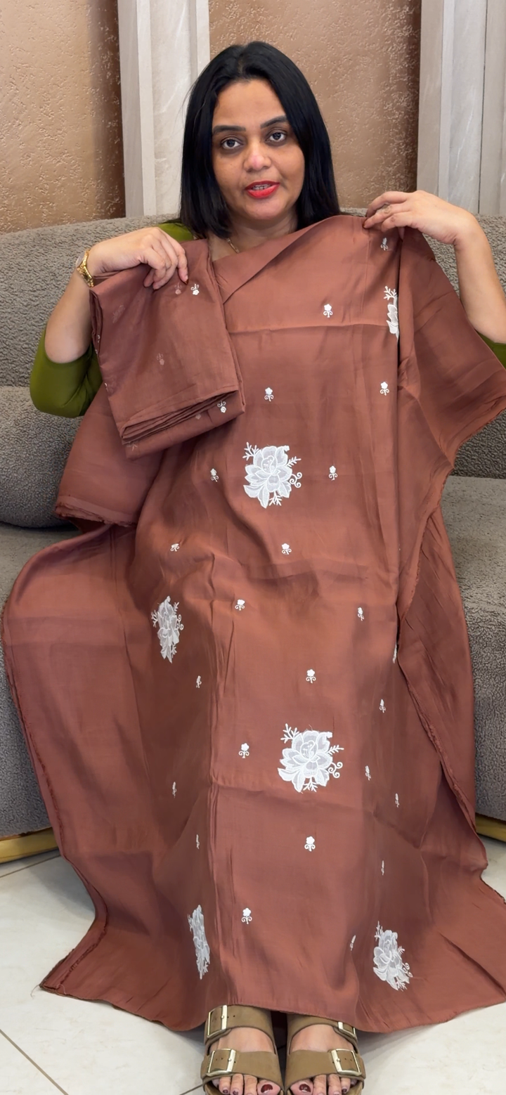 MUL CHANDERI UNSTITCHED SALWAR SUITS - NUWA - 1043