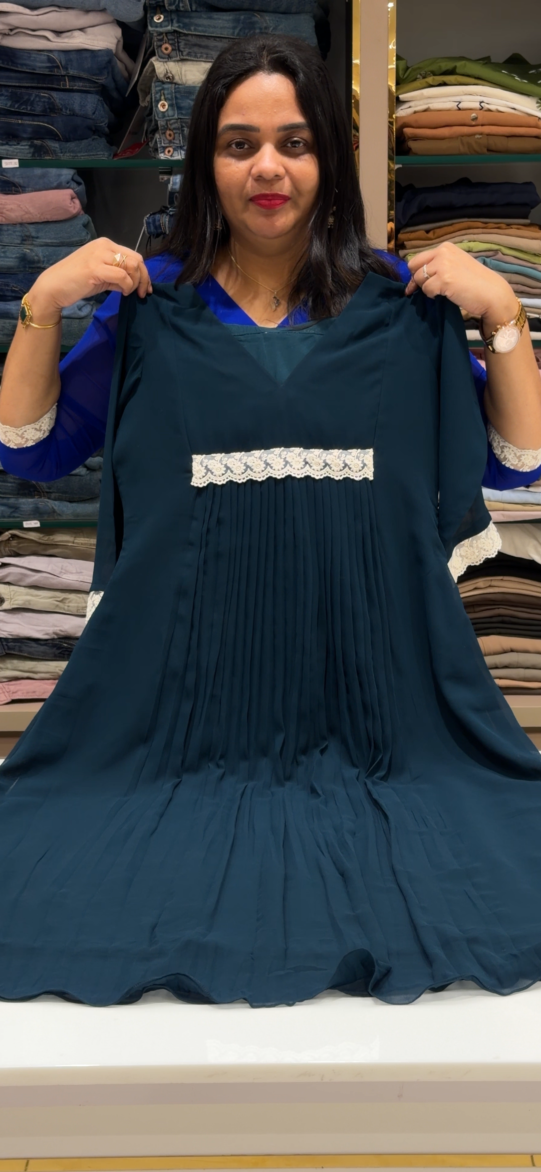 IN-HOUSE GEORGETTE ALINE TOPS  - NUWA - 1689