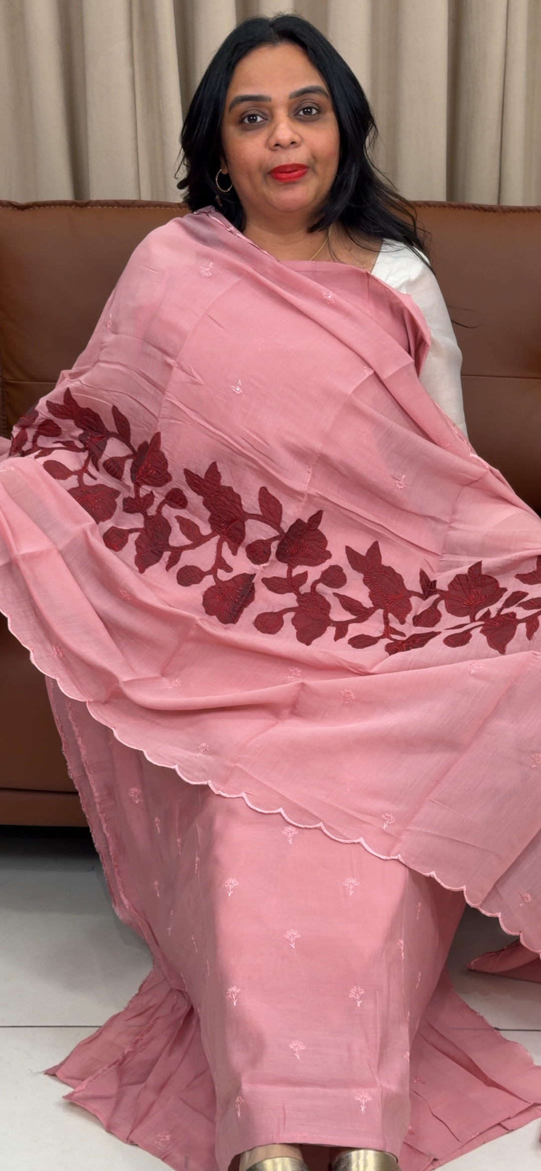 MUL CHANDERI UNSTITCHED SALWWAR SUITS - NUWA - 1342