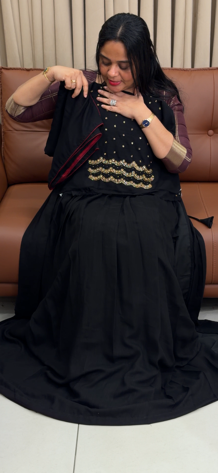 SEMI STITCHED DHAVANI SETS - NUWA-1872