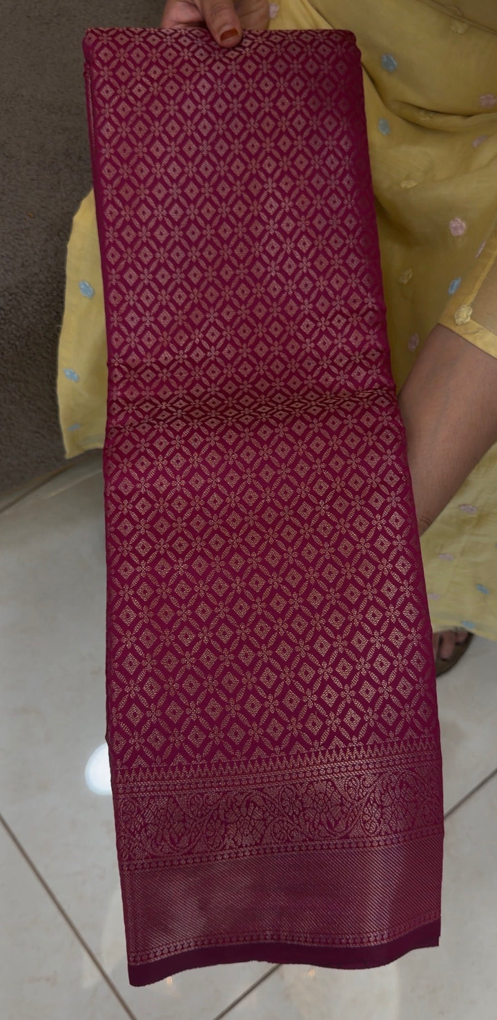 SEMI BROCADE SAREES - NUWA-881