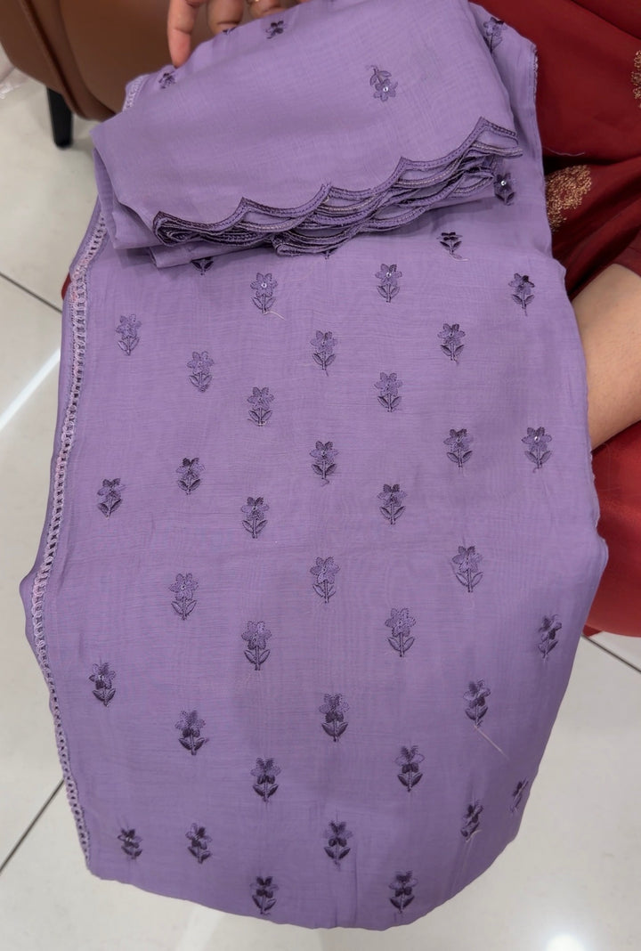 MALAI CHANDERI UNSTITCHED SALWAR SUITS - NUWA-1841