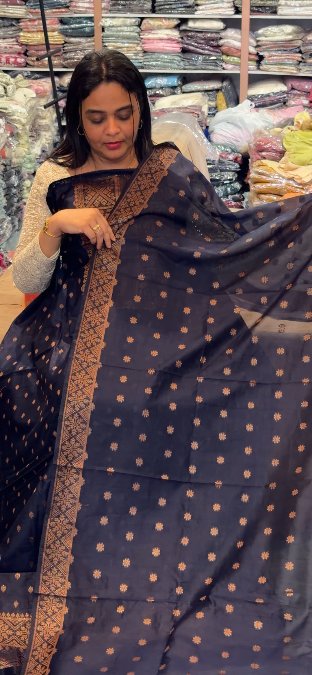 BANARASI TUSSUR UNSTITCHED SALWAR SUITS - NUWA - 1737