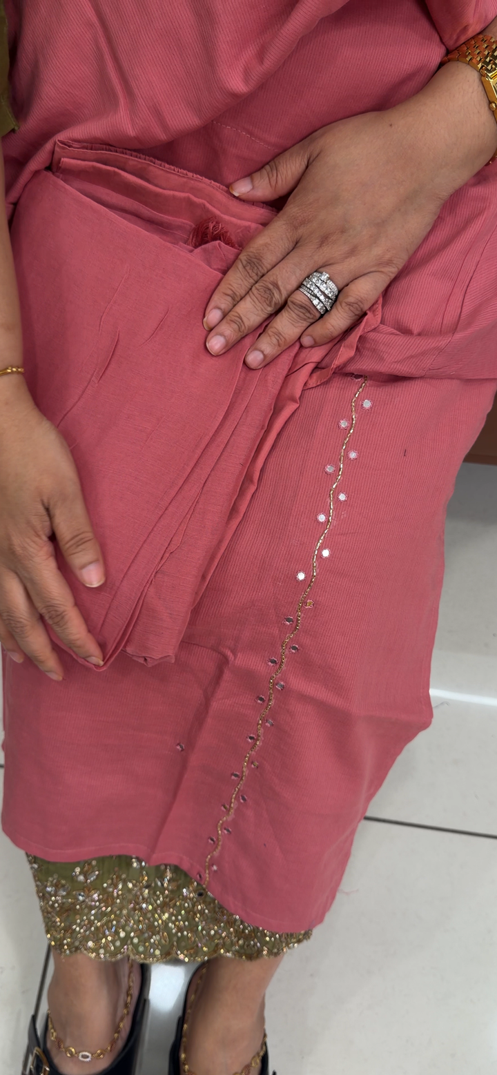 COTTON TOP, BOTTOM AND DUPATTA - NUWA - 2189