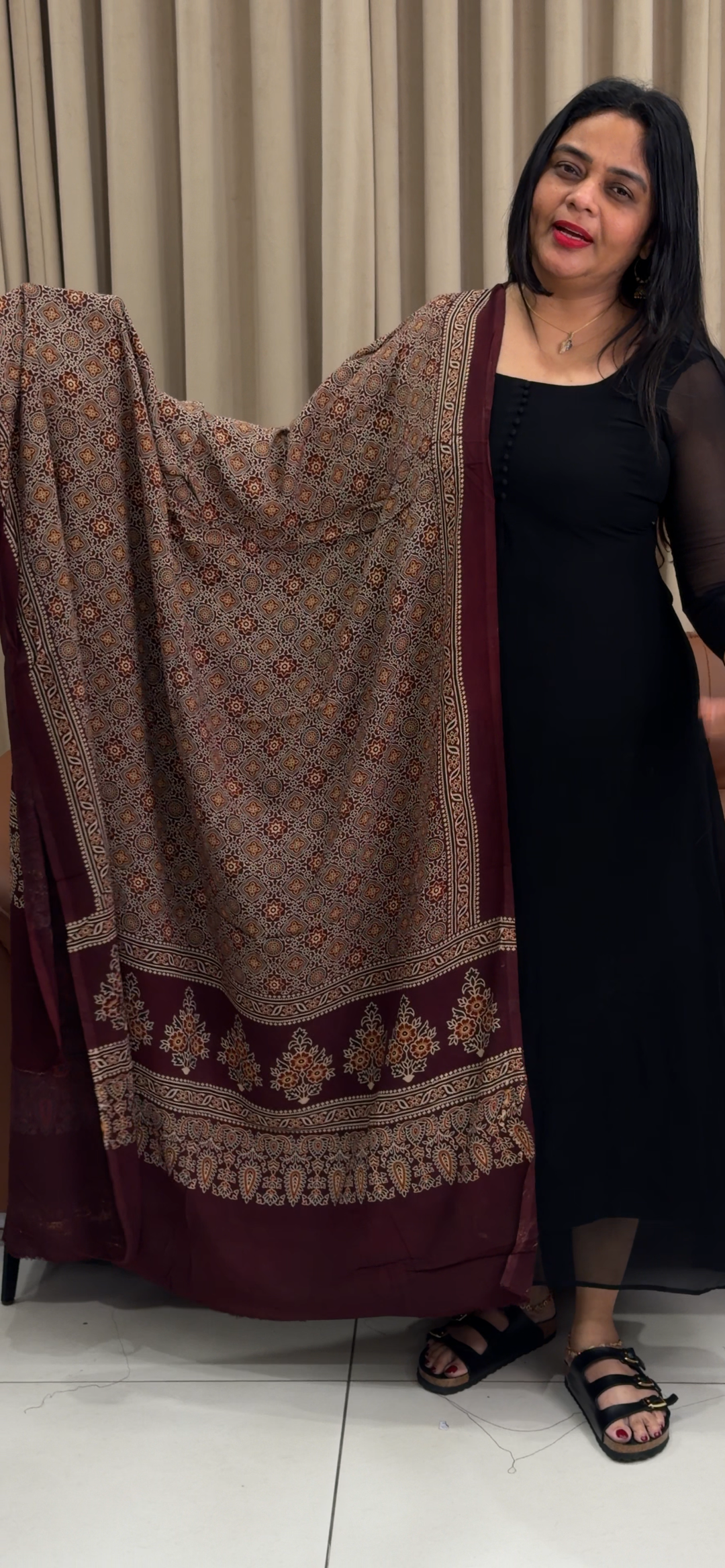 PRINTED MODAL DUPATTA - NUWA - 1607