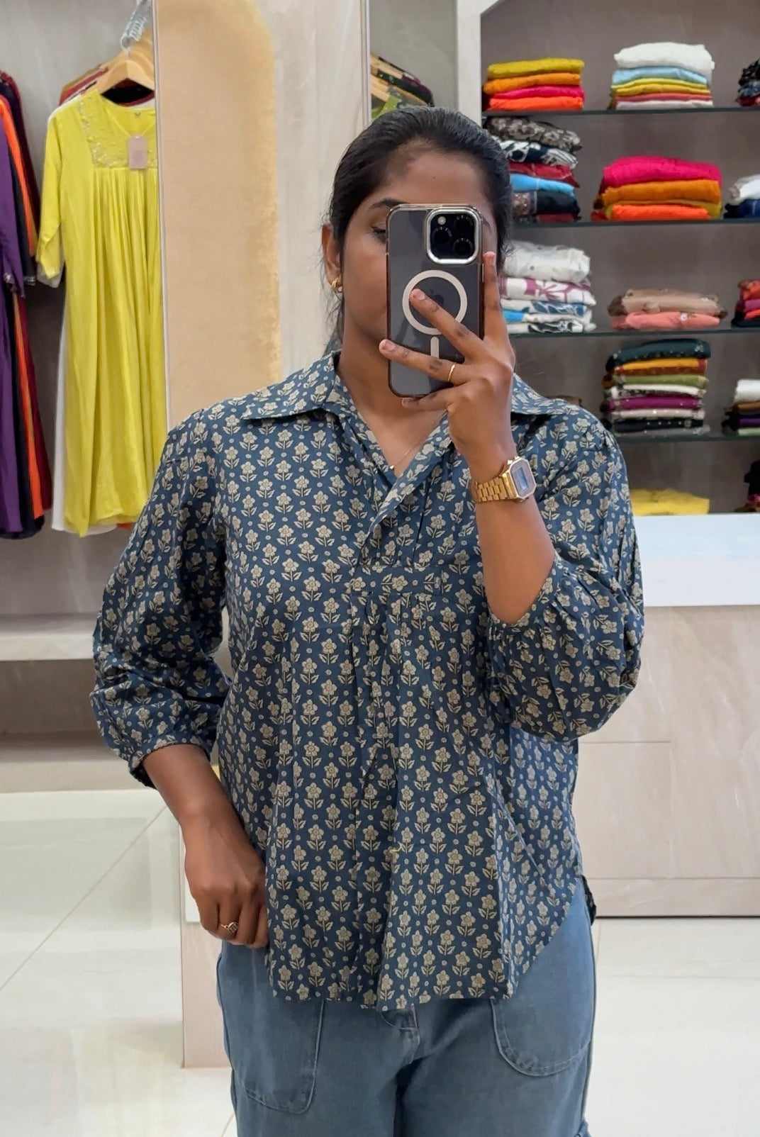 COTTON PRINTED SHORT KURTIS - NUWA-017