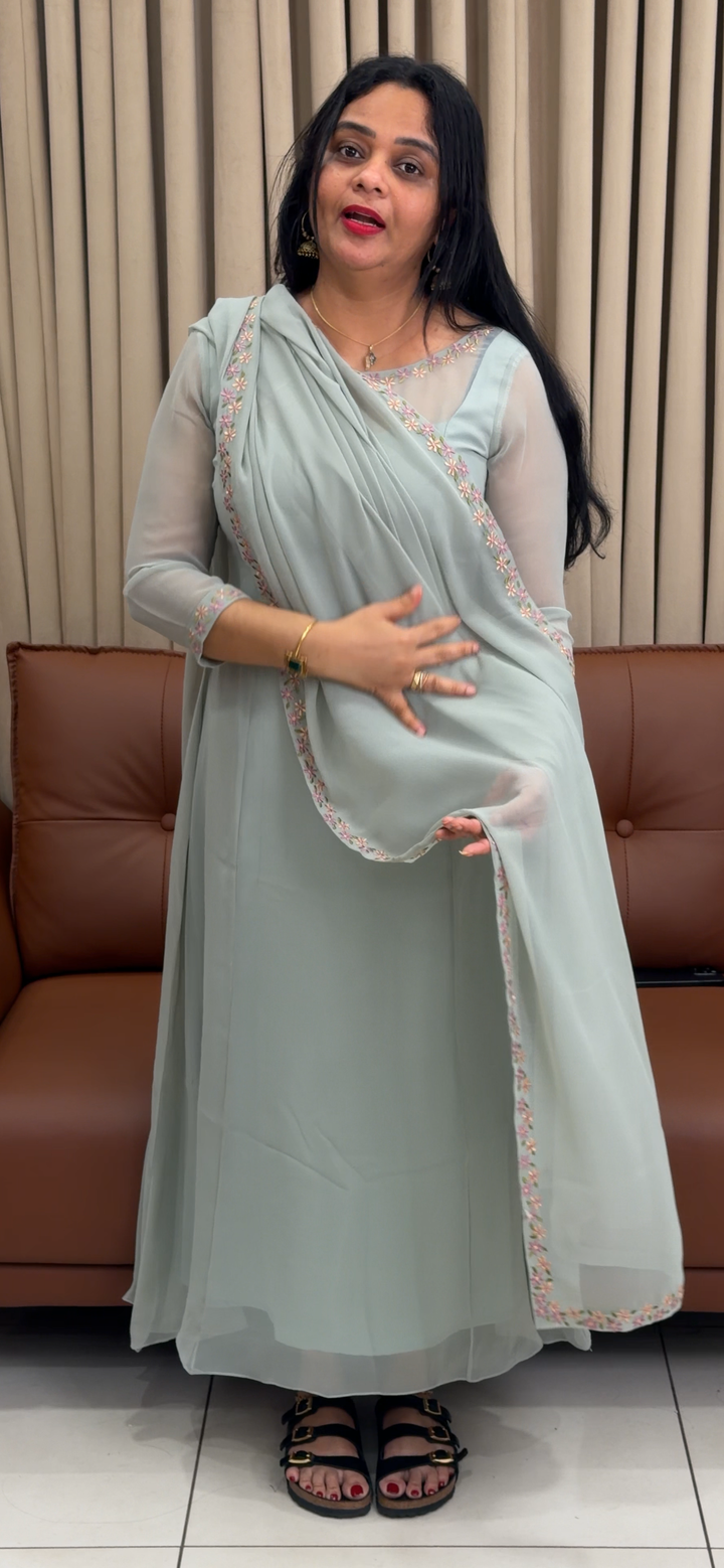 IN-HOUSE ALIEN TOP AND DUPATTA  - NUWA - 1821