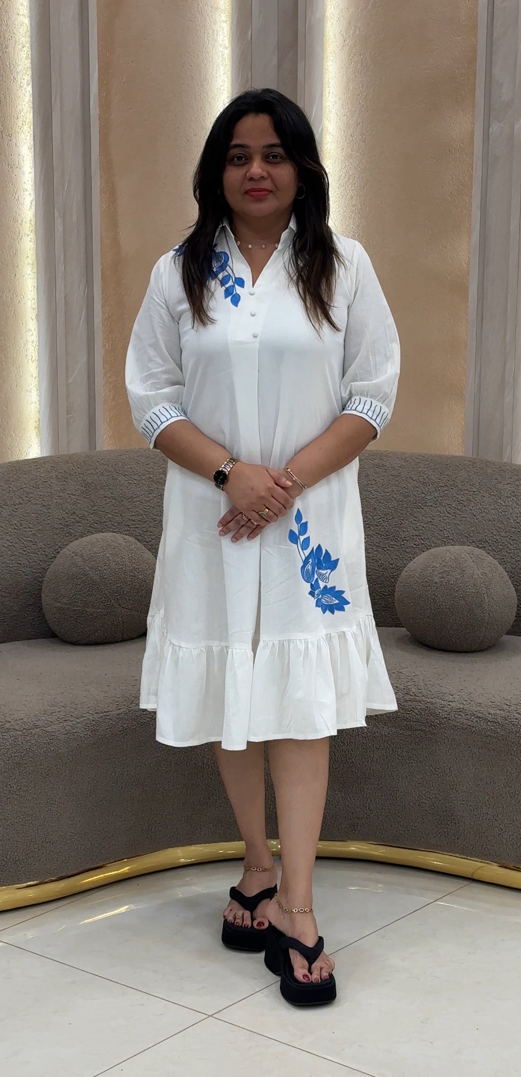 COTTON LINEN FROCKS - NUWA-037