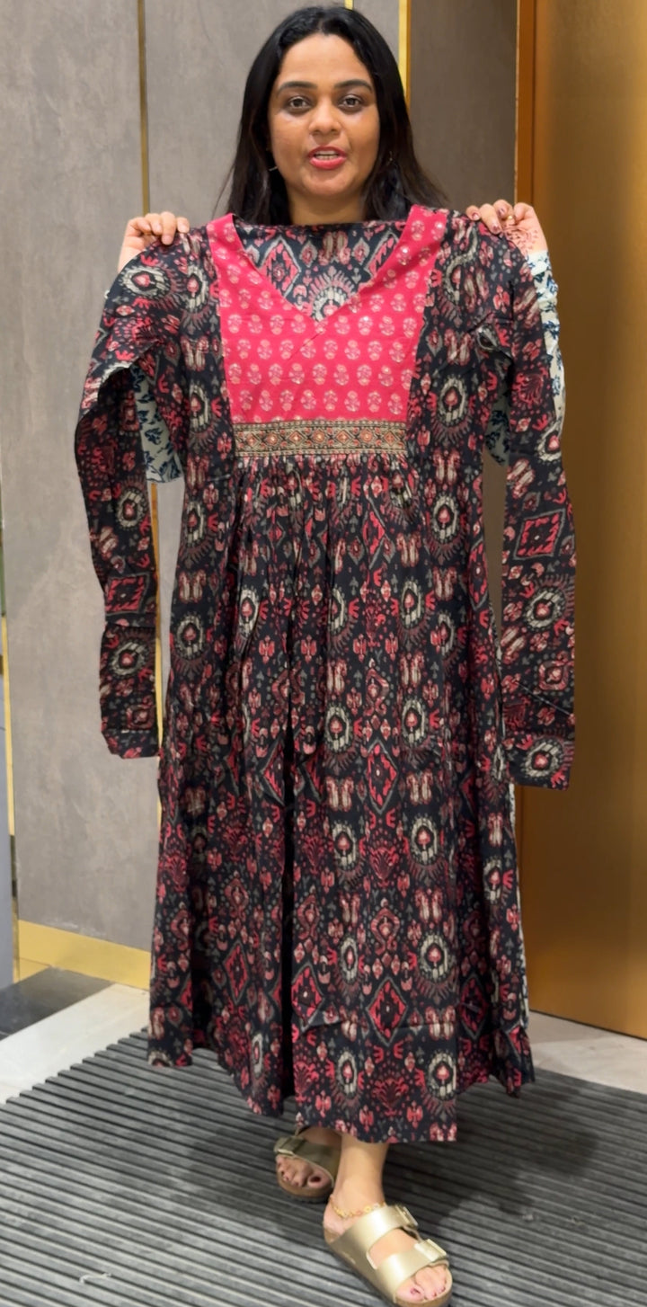 PRINTED ALINE TOPS - NUWA-279