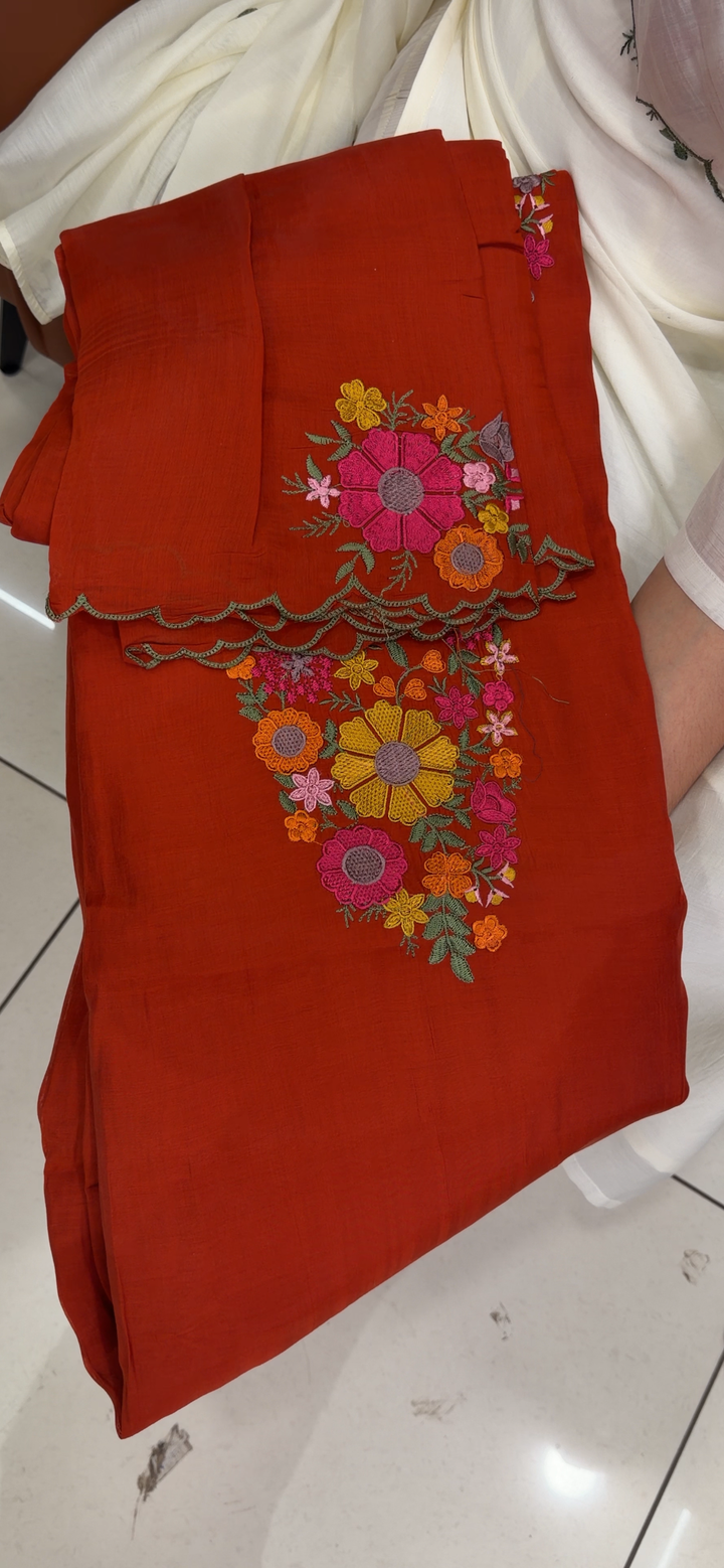 MUL CHANDERI UNSTITCHED SALWAR SUITS - NUWA - 1972
