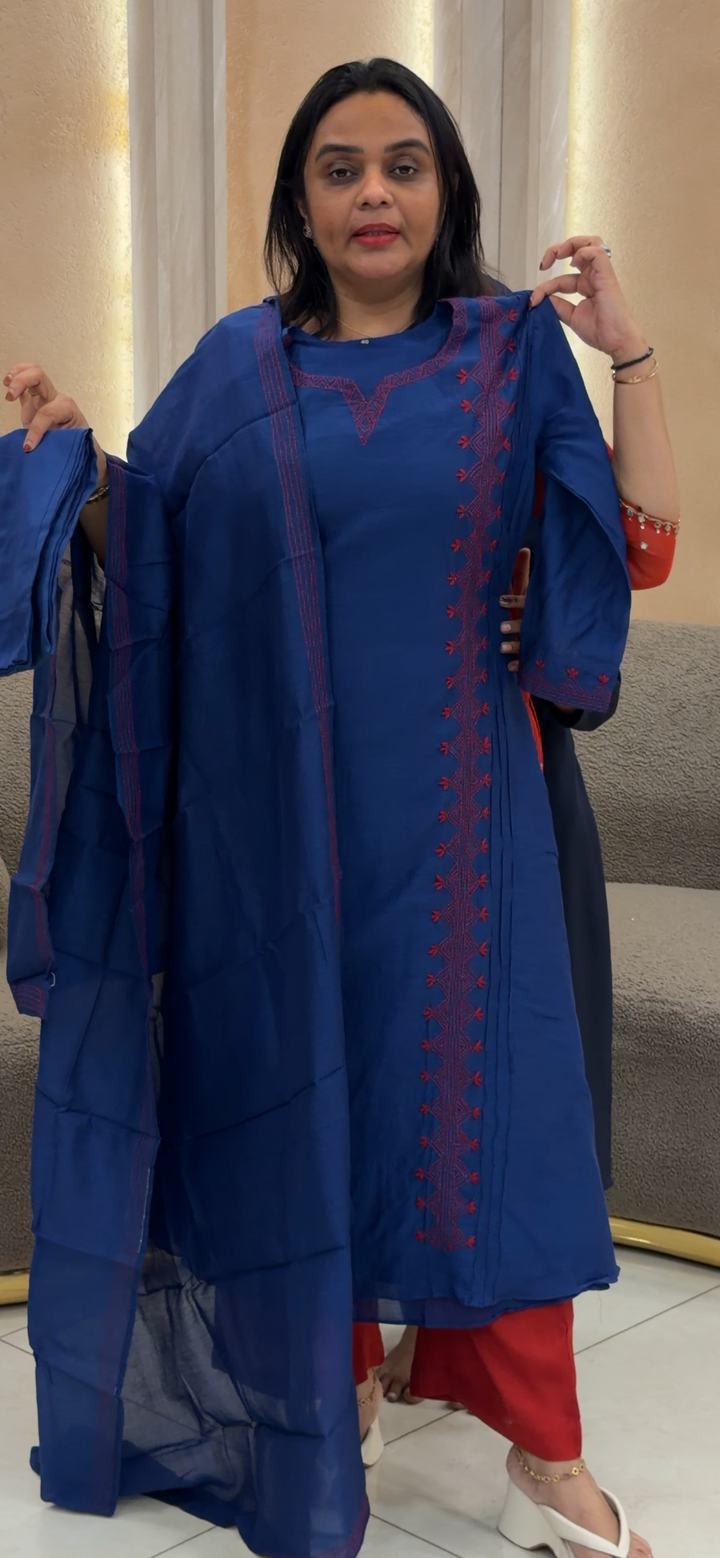 MUL CHANDERI   TOP, BOTTOMA AND DUPATA -NUWA-886