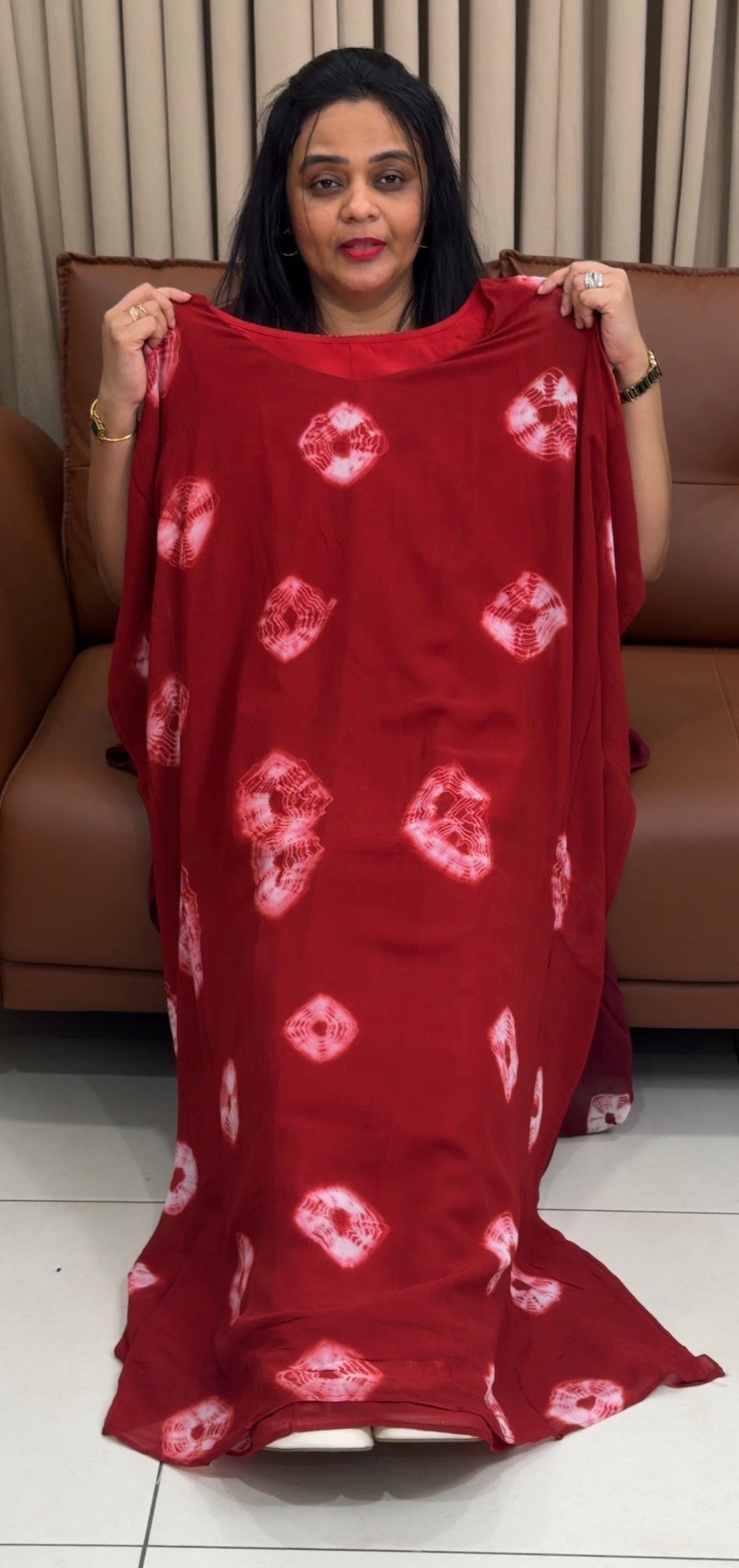 IN-HOUSE BANDHEJ PRINTD KAFTAN TOPS - NUWA-1947