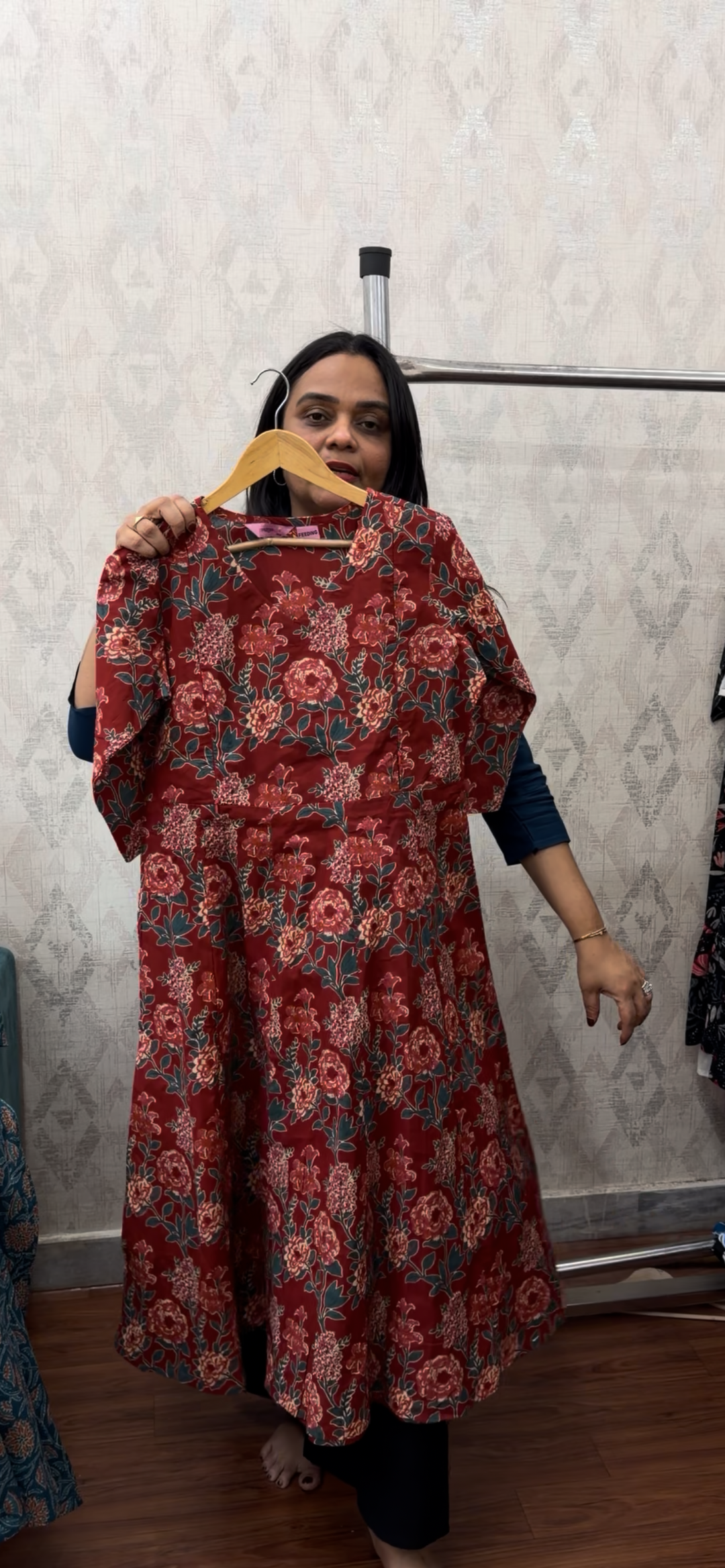 PRINTED ANARKALI TOPS - NUWA- 717