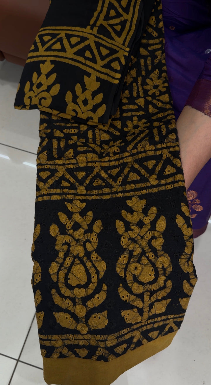 BATIK PRINTED UNDTITCHED SALWAR SUITS - NUWA-1605