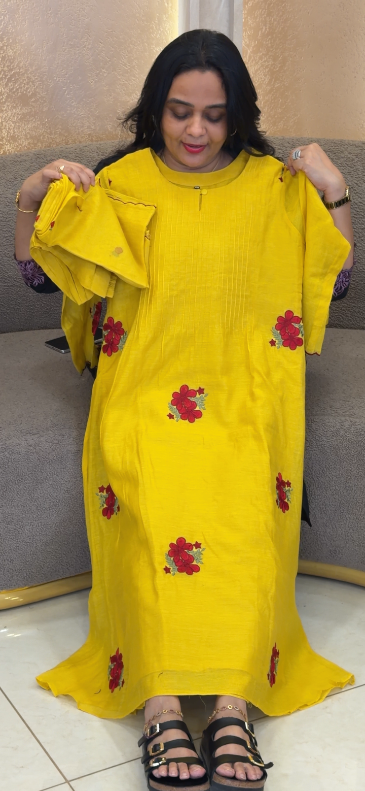 MUL CHANDERI TOP,BOTTOM AND DUPATTA - NUWA-2039