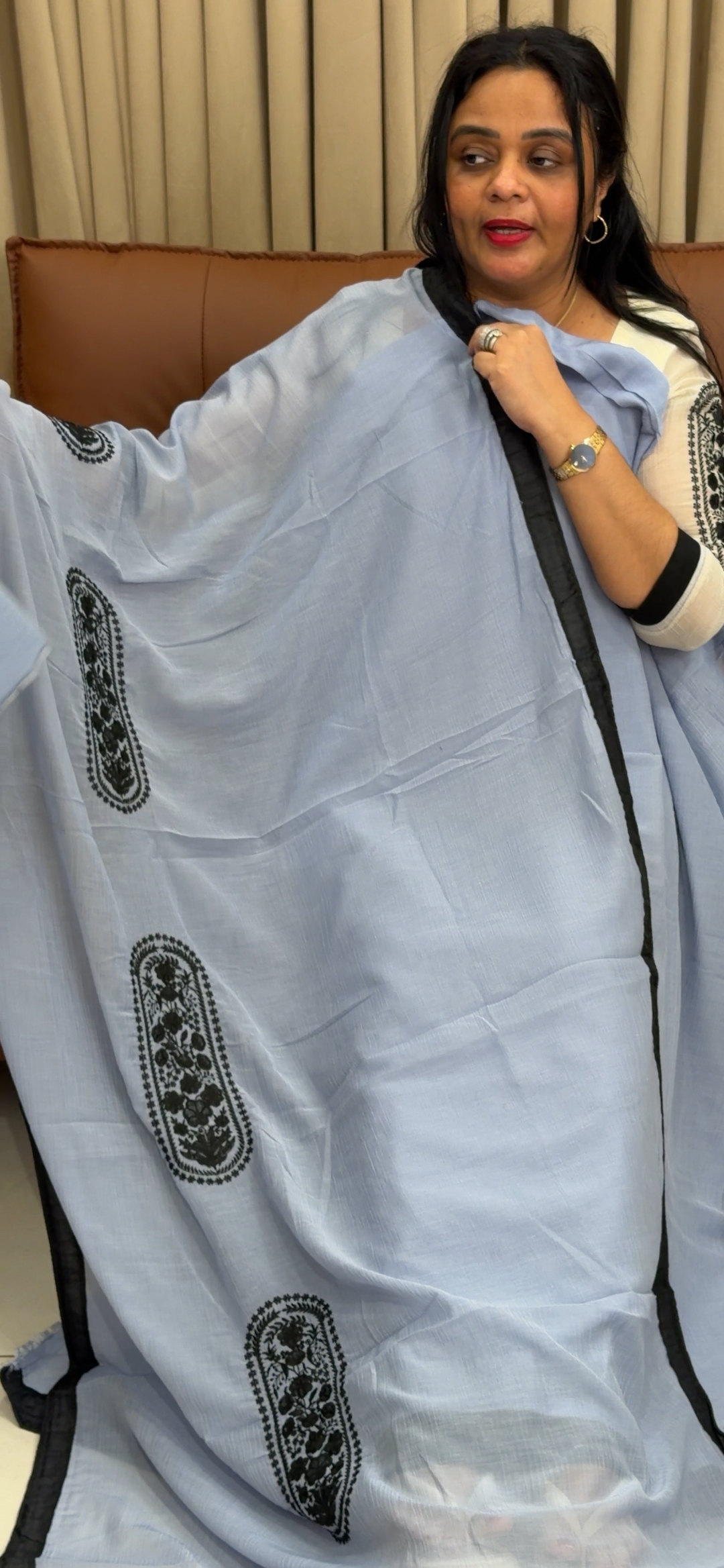 MUL CRUSHED UNSTITCHED SALWAR SUITS - NUWA - 1875