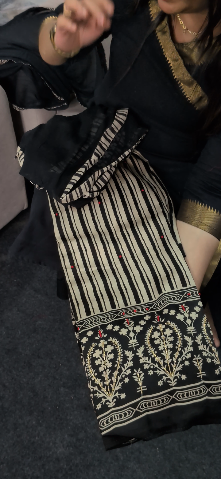 COTTON UNSTITCHED SALWAR SUITS - NUWA - 1317