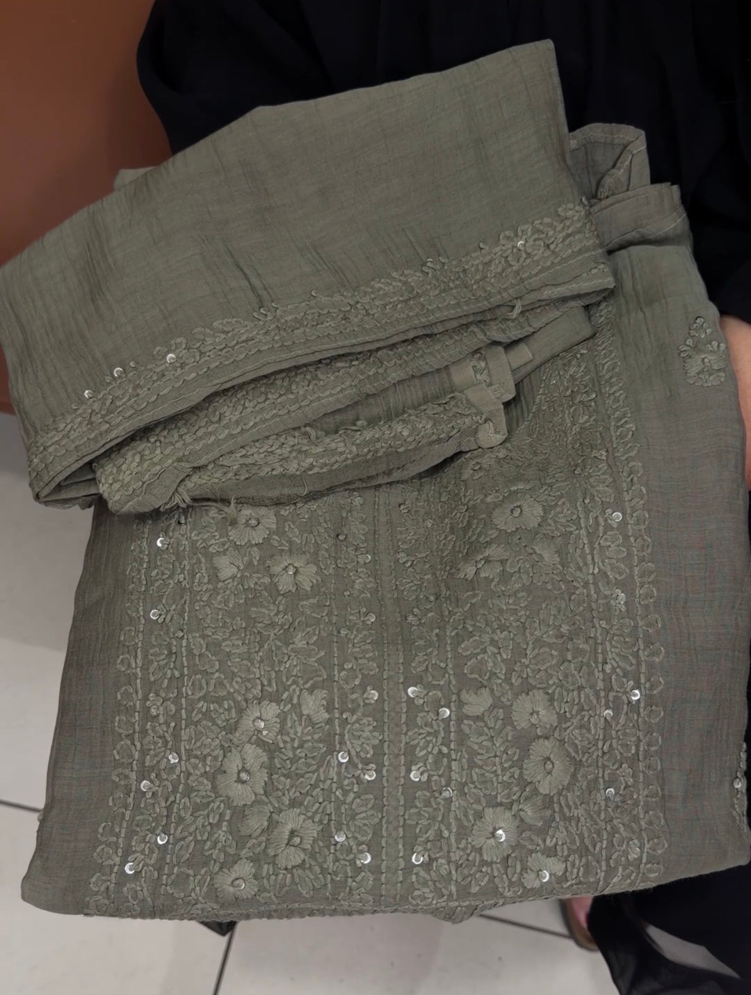 LUCKNOWI CHIKANKARI UNSTITCHED SALWAR SUITS - NUWA-1343