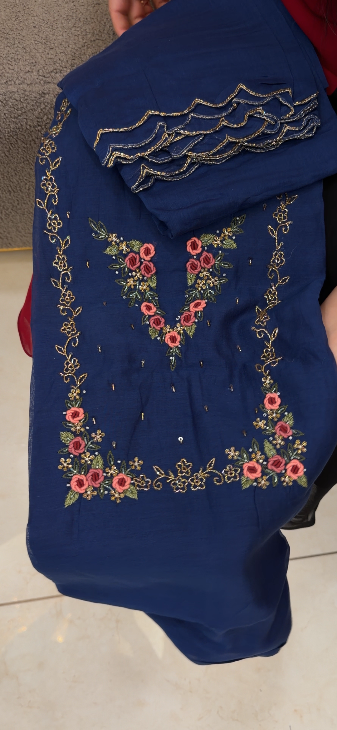 MALAI CHANDERI UNSTITCHED SALWAR SUITS - NUWA - 2140