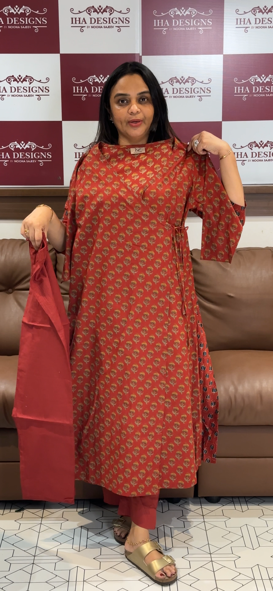 AJRAKH PRINTED COTTON TOP AND BOTTOM - NUWA - 747