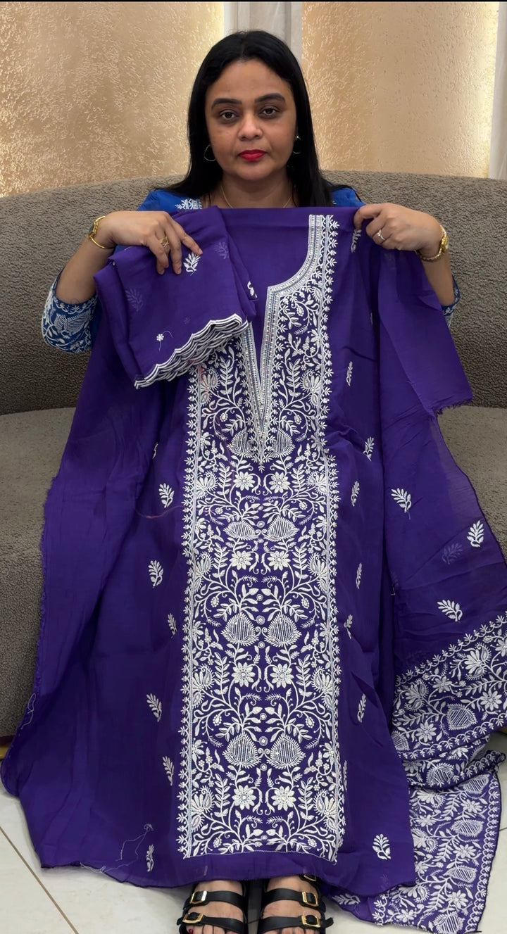 MUL CRUSHED UNSTITCHED SALWAR SUITS - NUWA-1761