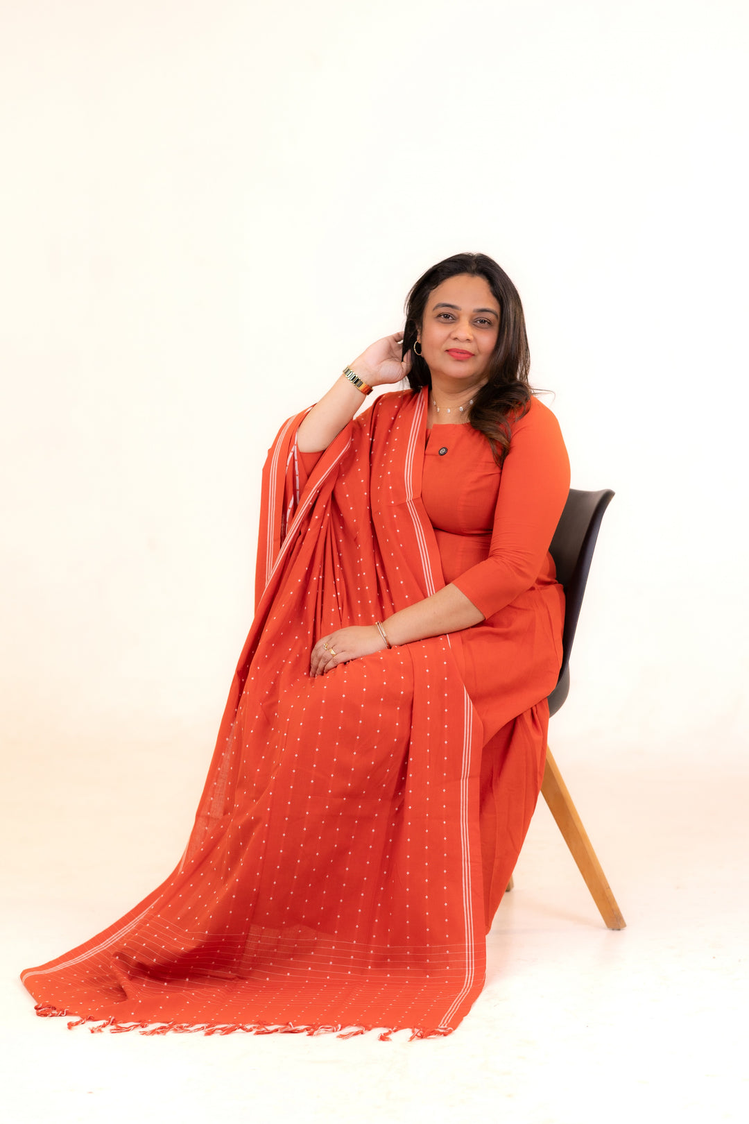 HANDLOOM COTTON TOP,BOTTOM AND DUPATTA - NUWA-619