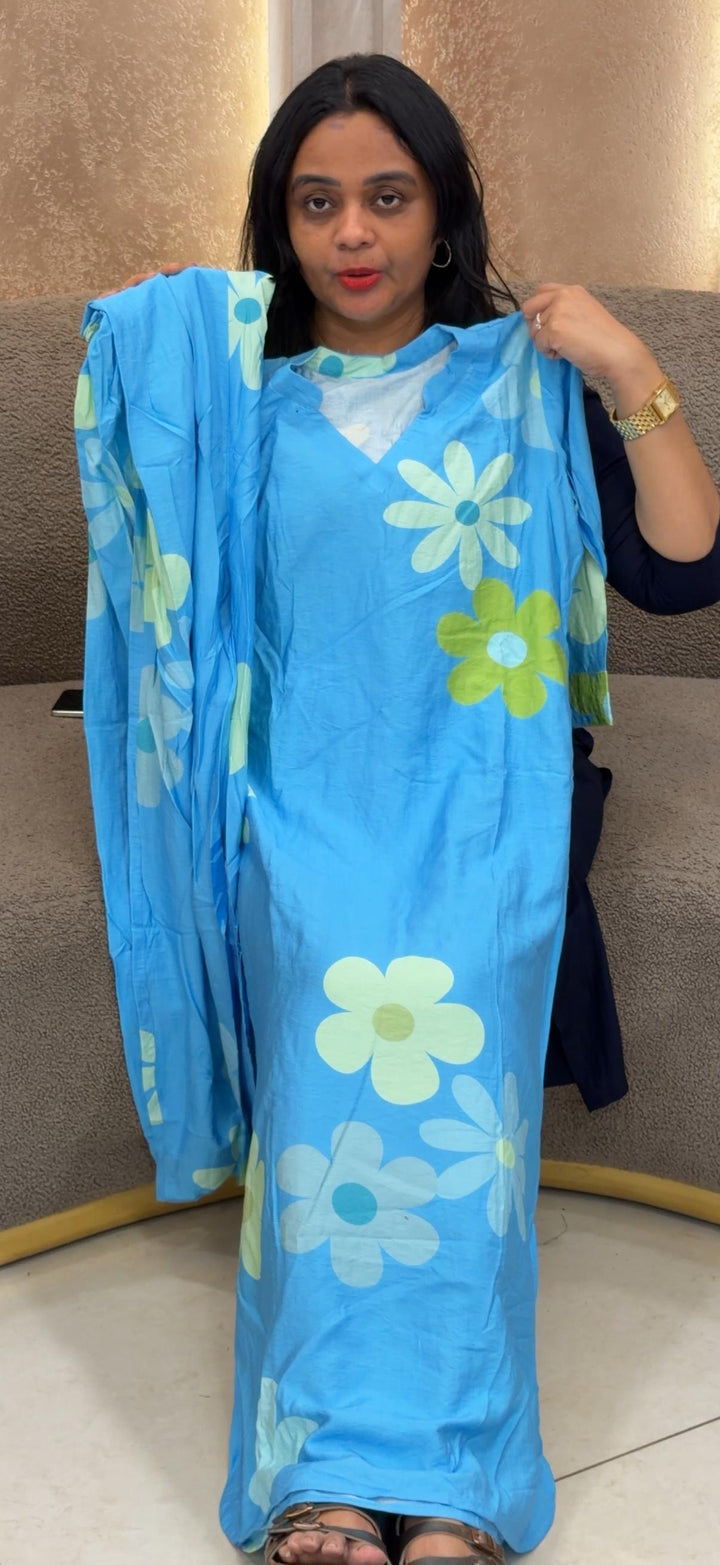 OFFER SALE PRINTED ALINE FROCKS, IMPORTED TOP AND BOTTOM - NUWA - 2450