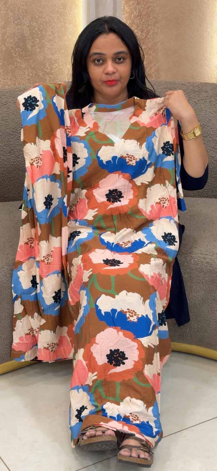 OFFER SALE PRINTED ALINE FROCKS, IMPORTED TOP AND BOTTOM - NUWA - 2450