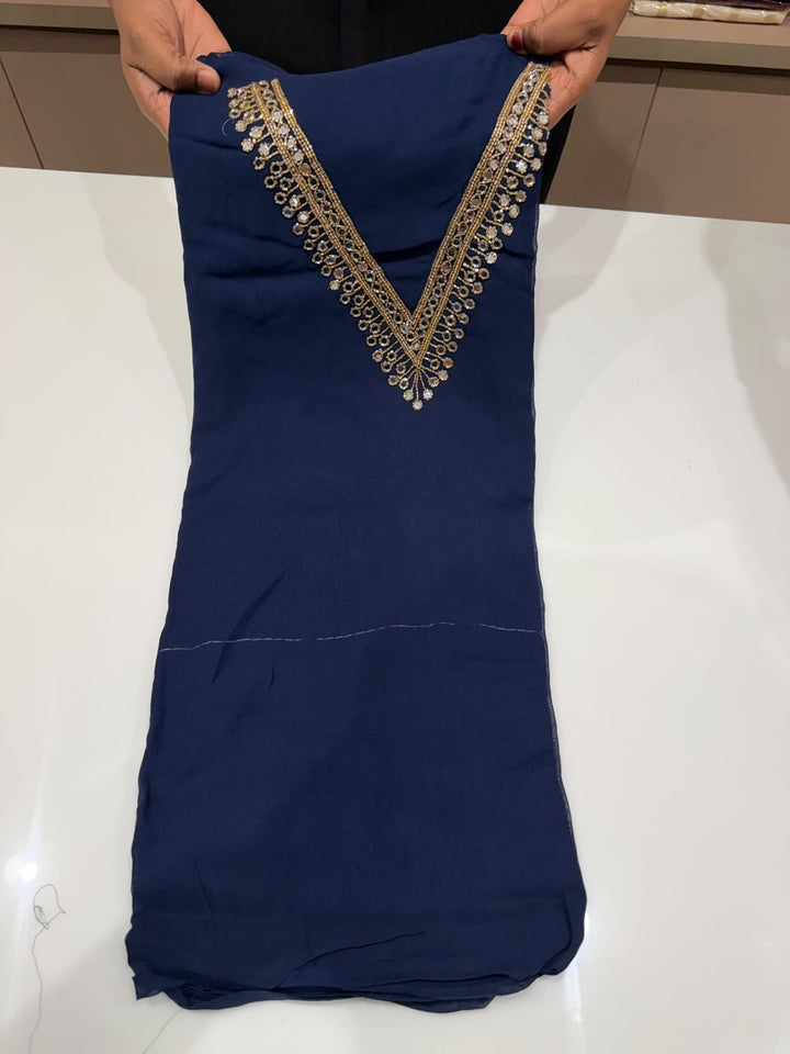 OFFER SALE VISCOSE GEORGETTE UNSTITCHED SALWAR SUITS - NUWA - 2460