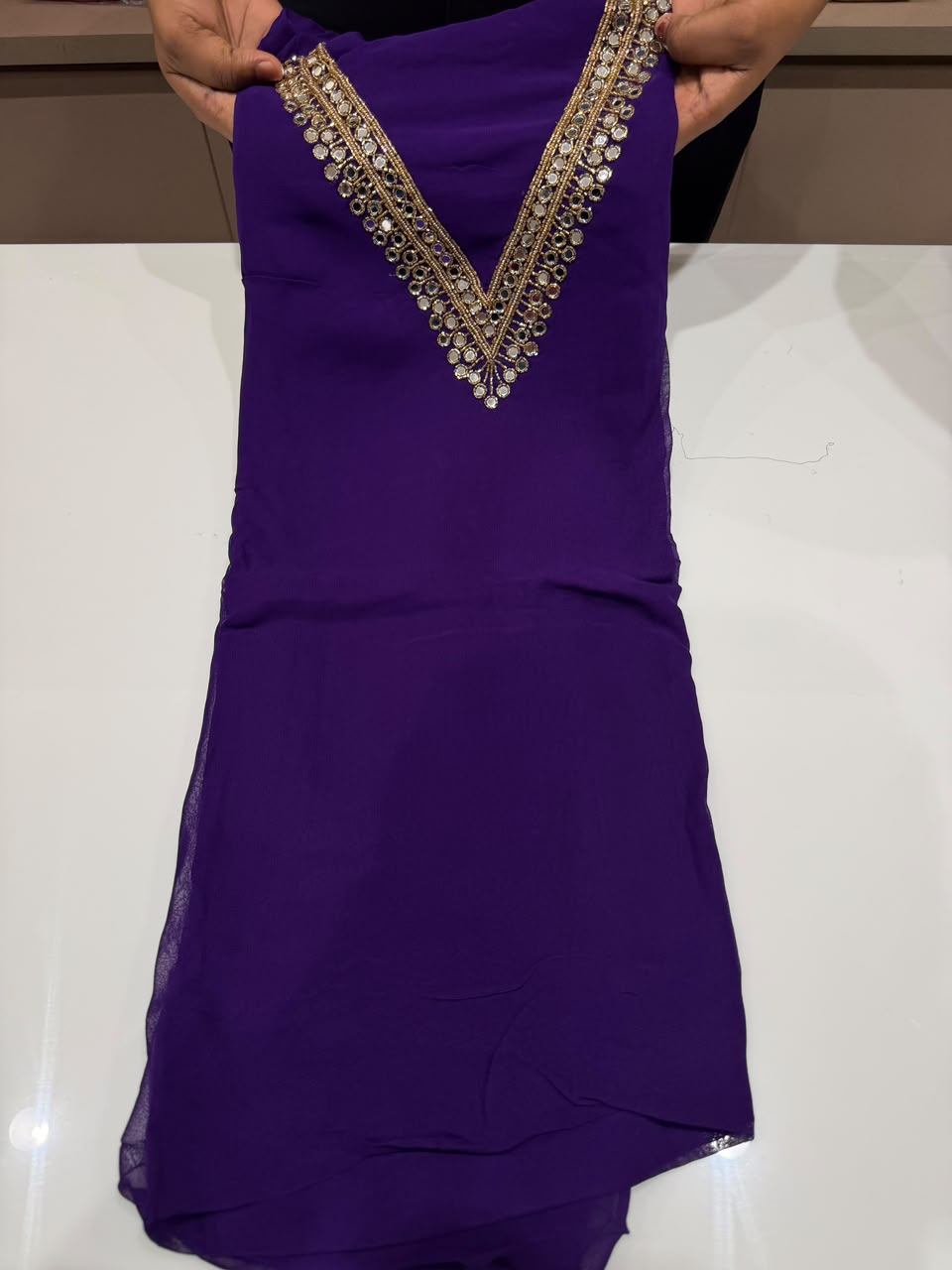 OFFER SALE VISCOSE GEORGETTE UNSTITCHED SALWAR SUITS - NUWA - 2460