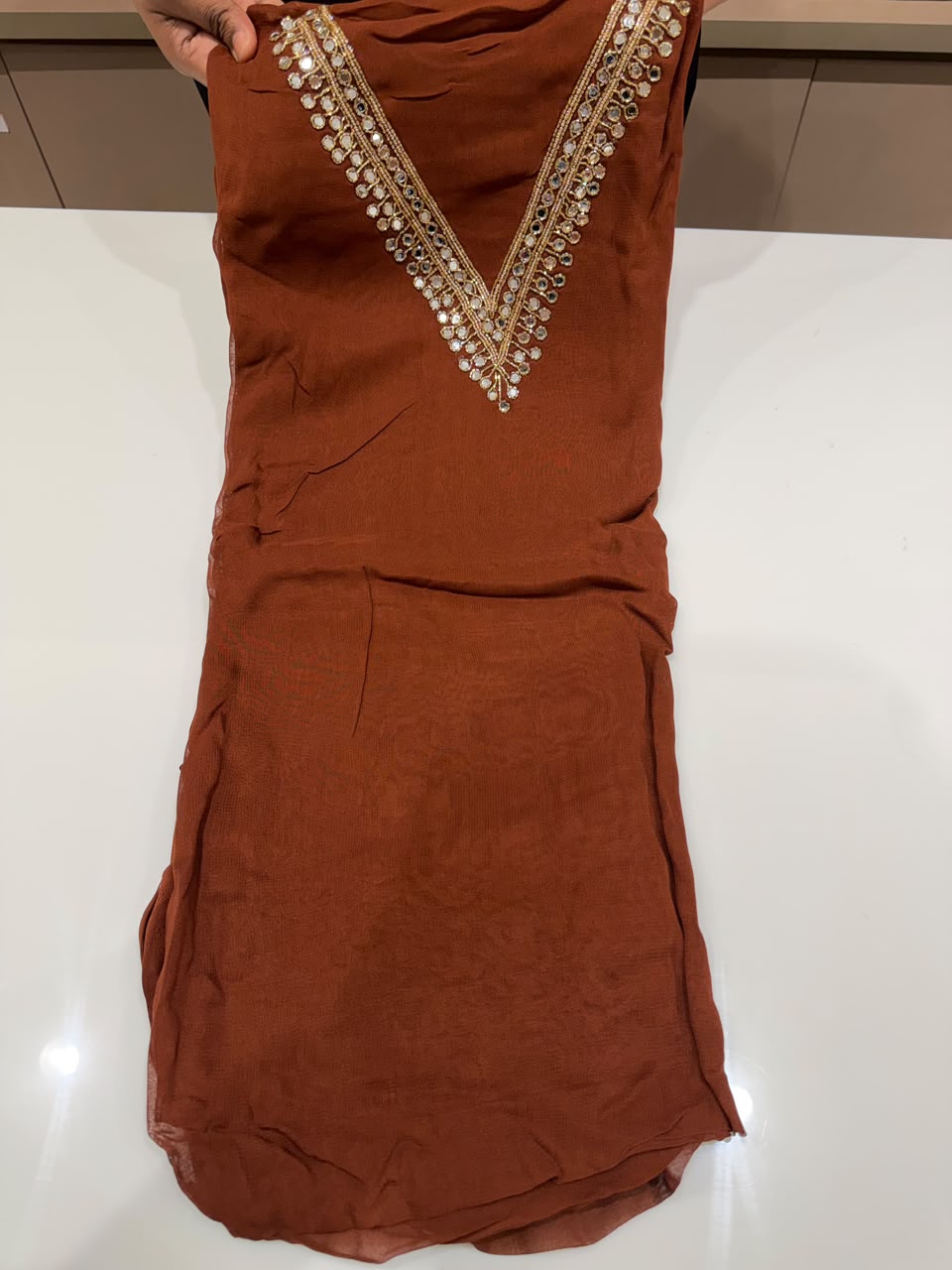 OFFER SALE VISCOSE GEORGETTE UNSTITCHED SALWAR SUITS - NUWA - 2460