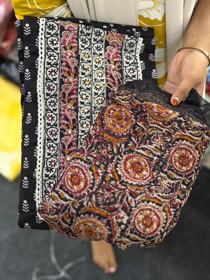 PRINTED COTTON UNSTITCHED SALWAR SUITS - NUWA - 2502