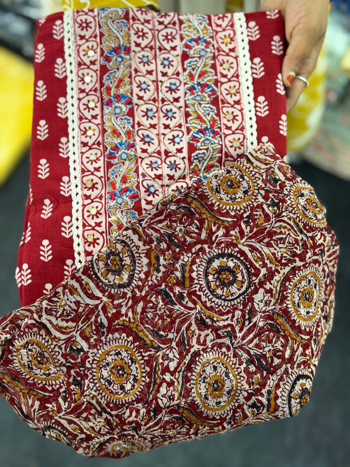 PRINTED COTTON UNSTITCHED SALWAR SUITS - NUWA - 2502