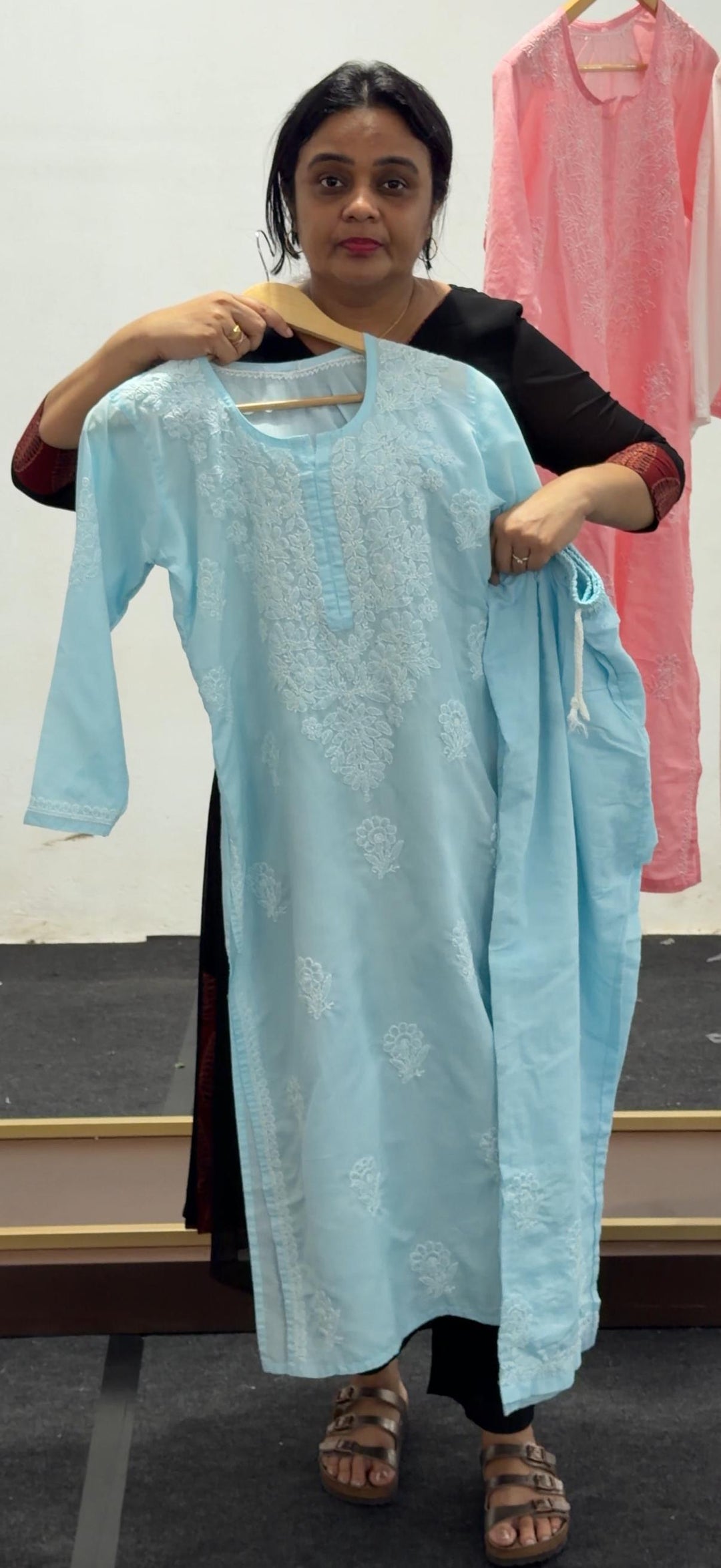 LUCKNOWI COTTON TOP AND BOTTOM - NUWA - 2520