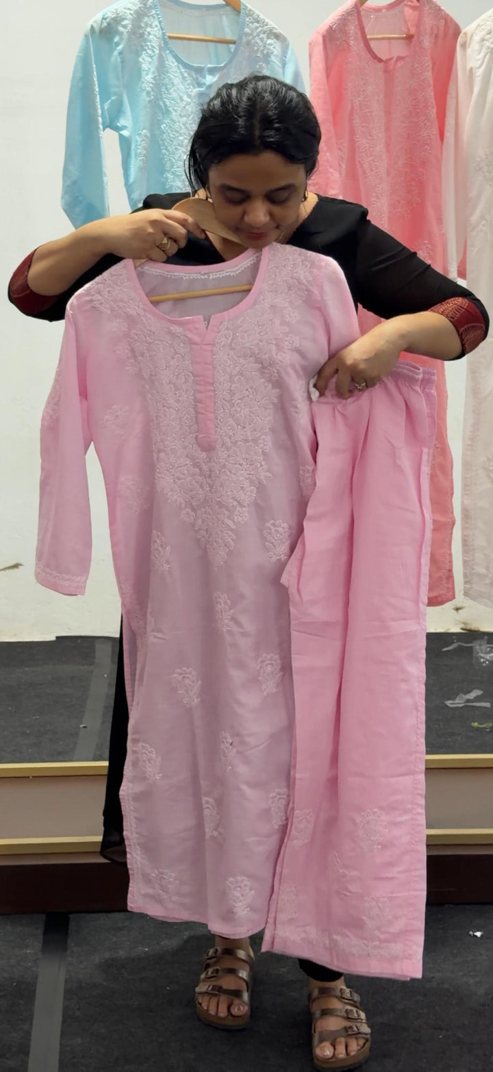LUCKNOWI COTTON TOP AND BOTTOM - NUWA - 2520