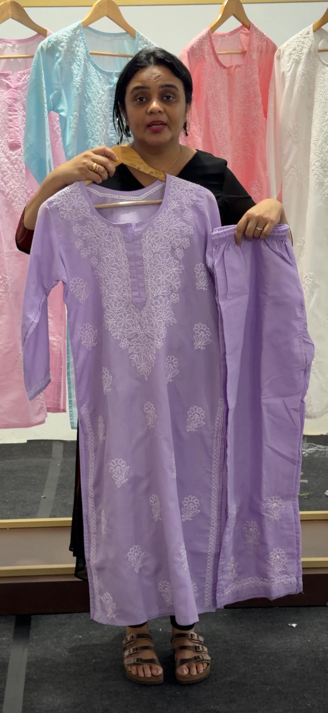 LUCKNOWI COTTON TOP AND BOTTOM - NUWA - 2520