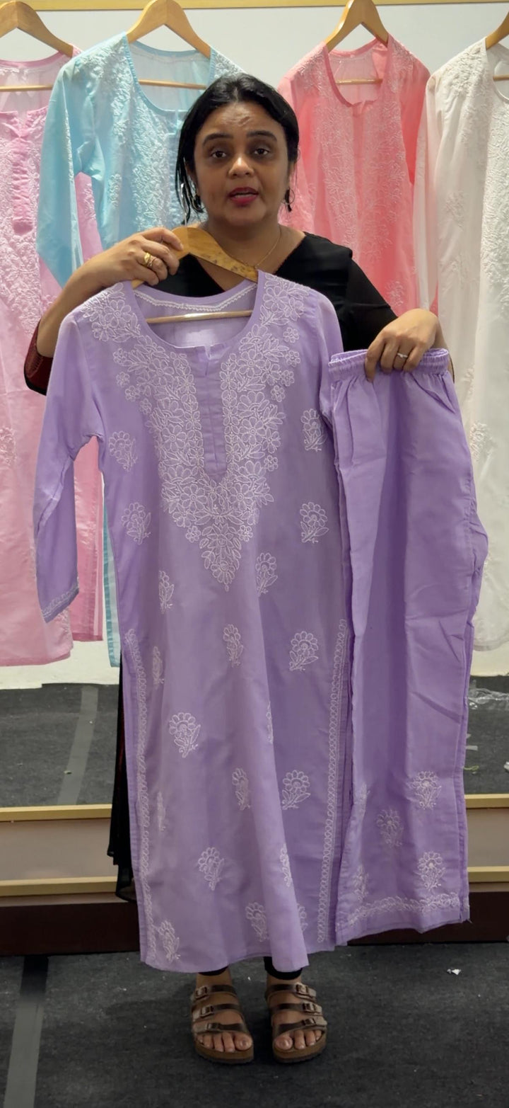 LUCKNOWI COTTON TOP AND BOTTOM - NUWA - 2520